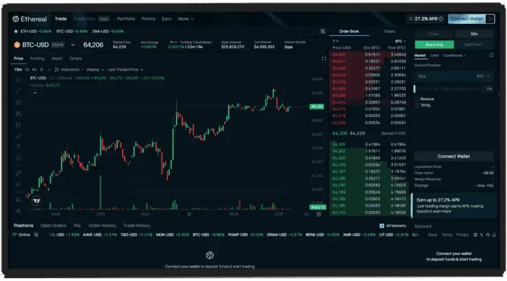 Ethereal Trade Screenshot